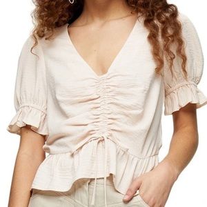 TopShop Margot Ruched Crop Top